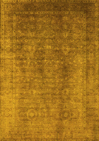 Oriental Yellow Industrial Rug, urb1562yw