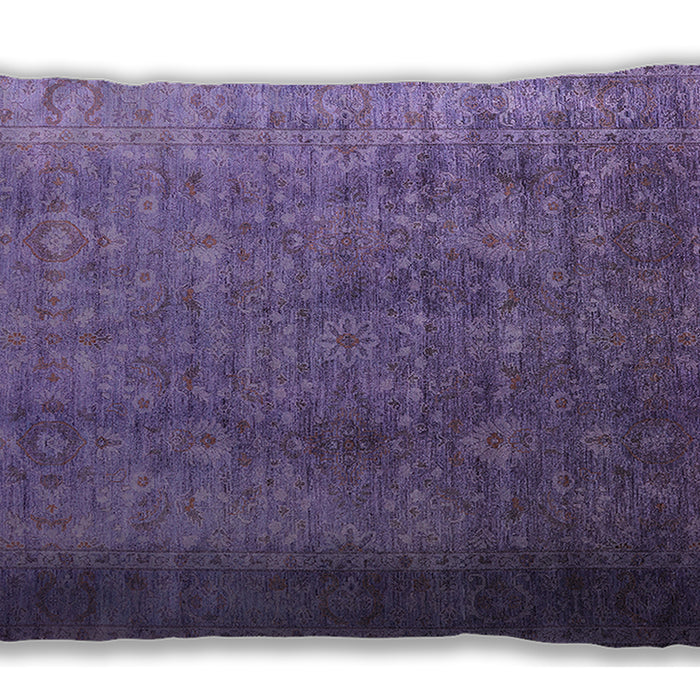 Mid-Century Modern Urban Bright Grape Purple Lumbar Throw Pillow, 13 inch by 19 inch, lburb1562