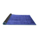 Sideview of Oriental Blue Industrial Rug, urb1562blu