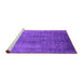 Sideview of Machine Washable Oriental Purple Industrial Area Rugs, wshurb1562pur