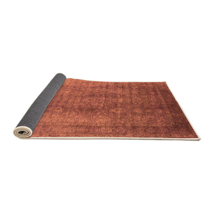 Sideview of Oriental Orange Industrial Rug, urb1562org