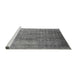 Sideview of Machine Washable Oriental Gray Industrial Rug, wshurb1562gry