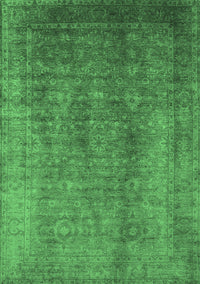 Oriental Emerald Green Industrial Rug, urb1562emgrn