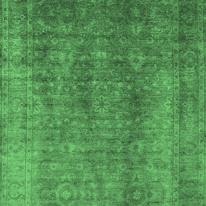 Oriental Emerald Green Industrial Rug, urb1562emgrn