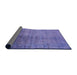 Sideview of Mid-Century Modern Purple Oriental Rug, urb1563