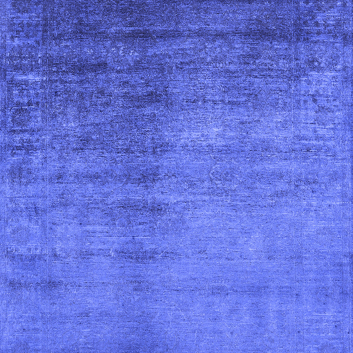 Machine Washable Oriental Blue Industrial Rug, wshurb1563blu
