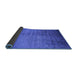 Sideview of Oriental Blue Industrial Rug, urb1563blu