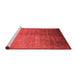 Industrial Red Washable Rugs