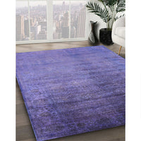 Mid-Century Modern Purple Oriental Rug, urb1563