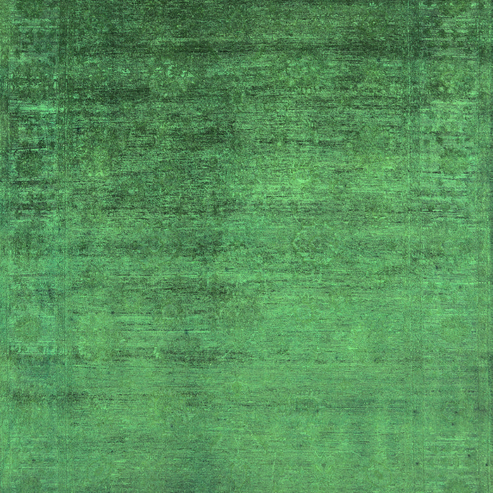 Machine Washable Oriental Green Industrial Area Rugs, wshurb1563grn