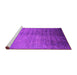 Sideview of Machine Washable Oriental Pink Industrial Rug, wshurb1563pnk