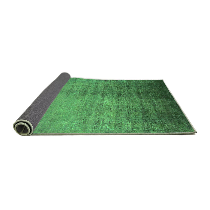Sideview of Oriental Green Industrial Rug, urb1563grn