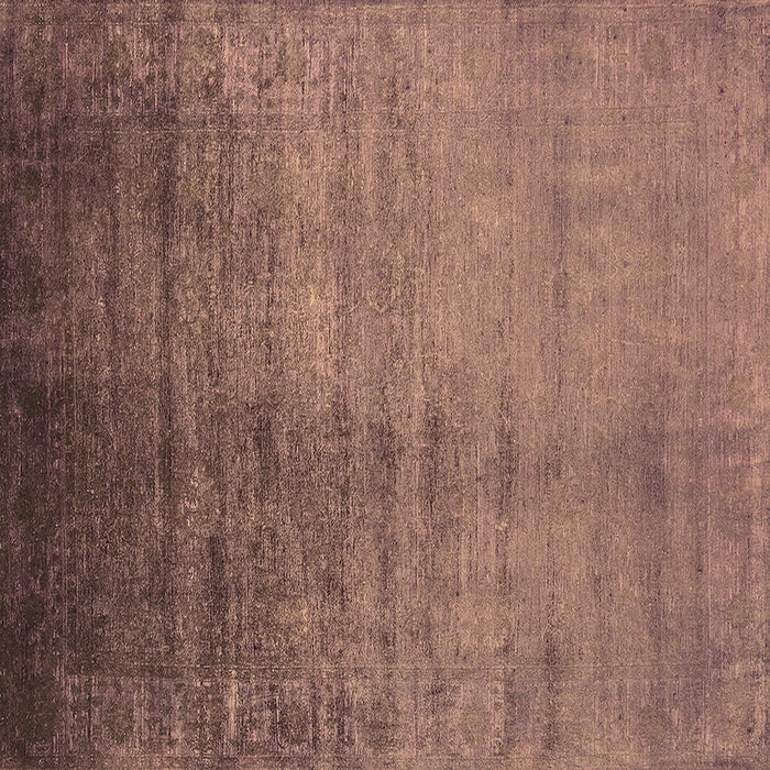 Square Oriental Brown Industrial Rug, urb1563brn