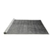 Sideview of Machine Washable Oriental Gray Industrial Rug, wshurb1563gry