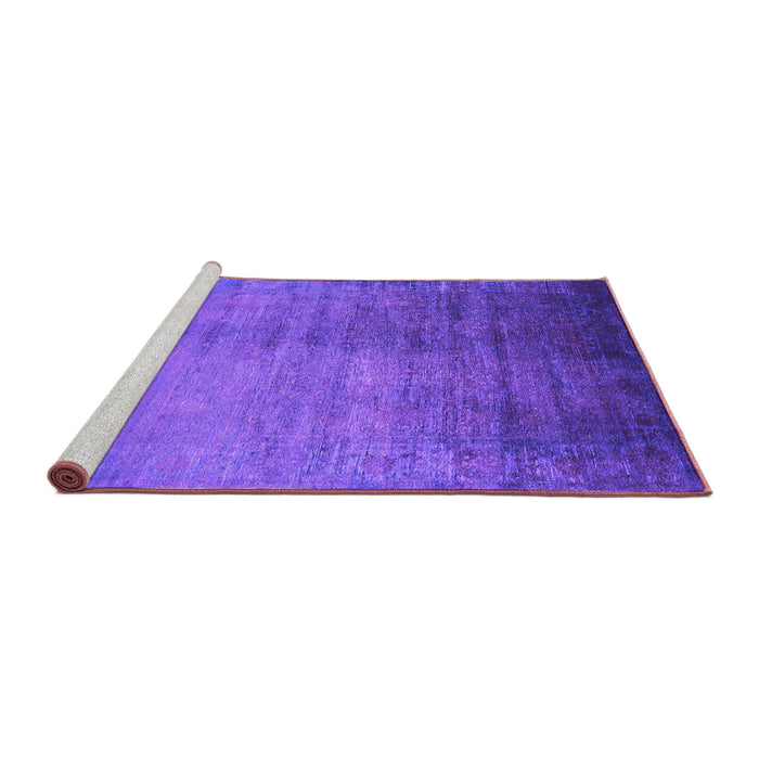 Sideview of Machine Washable Oriental Purple Industrial Area Rugs, wshurb1563pur