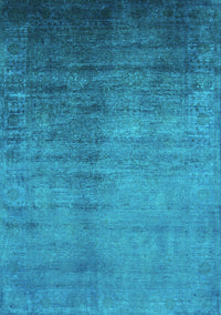 Oriental Turquoise Industrial Rug, urb1563turq