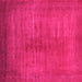 Square Oriental Pink Industrial Rug, urb1564pnk