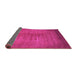 Sideview of Oriental Purple Industrial Rug, urb1564pur