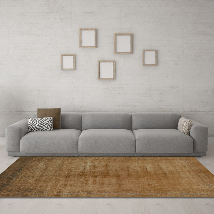 Machine Washable Oriental Turquoise Industrial Area Rugs in a Living Room,, wshurb1564turq