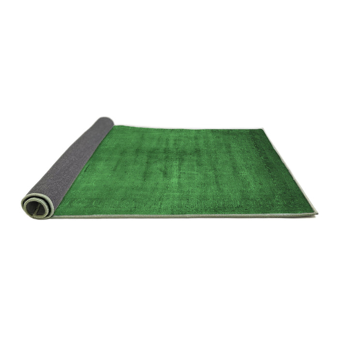 Sideview of Oriental Emerald Green Industrial Rug, urb1564emgrn