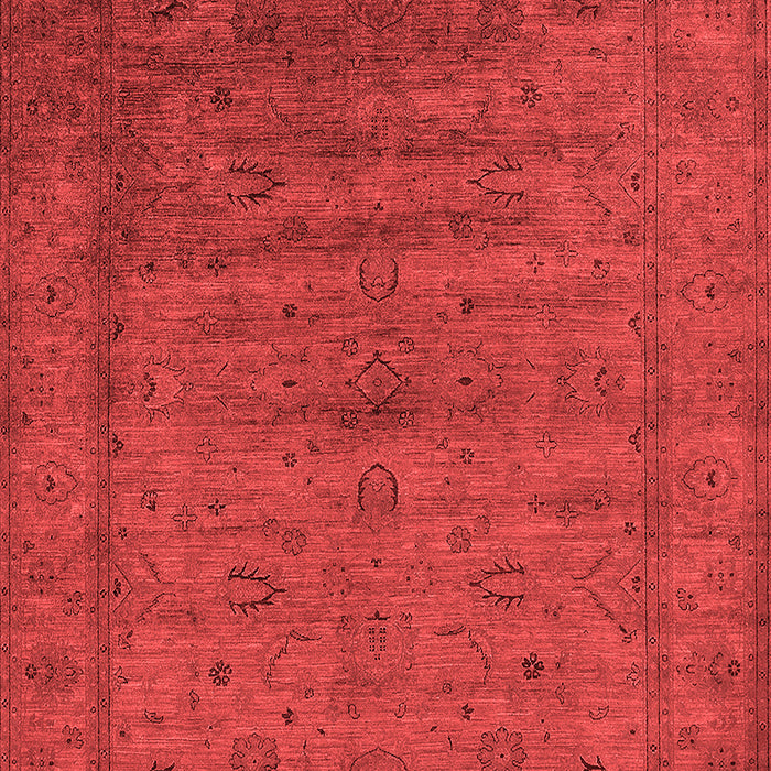 Machine Washable Oriental Red Industrial Rug, wshurb1565red