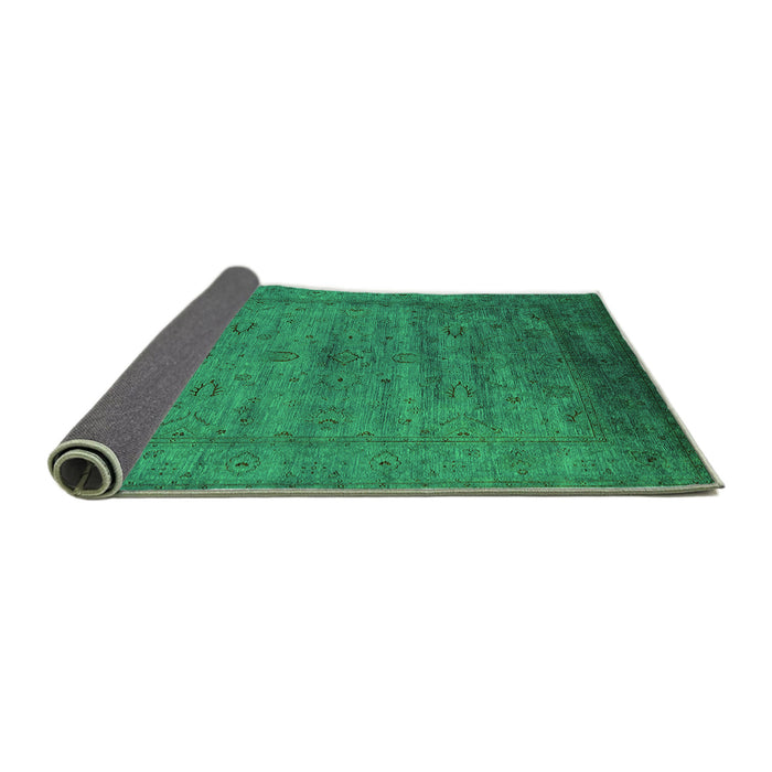 Sideview of Oriental Green Industrial Rug, urb1565grn
