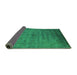 Sideview of Oriental Green Industrial Rug, urb1565grn