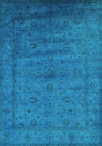 Oriental Turquoise Industrial Rug, urb1565turq