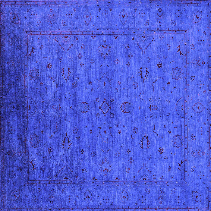 Square Machine Washable Oriental Purple Industrial Area Rugs, wshurb1565pur