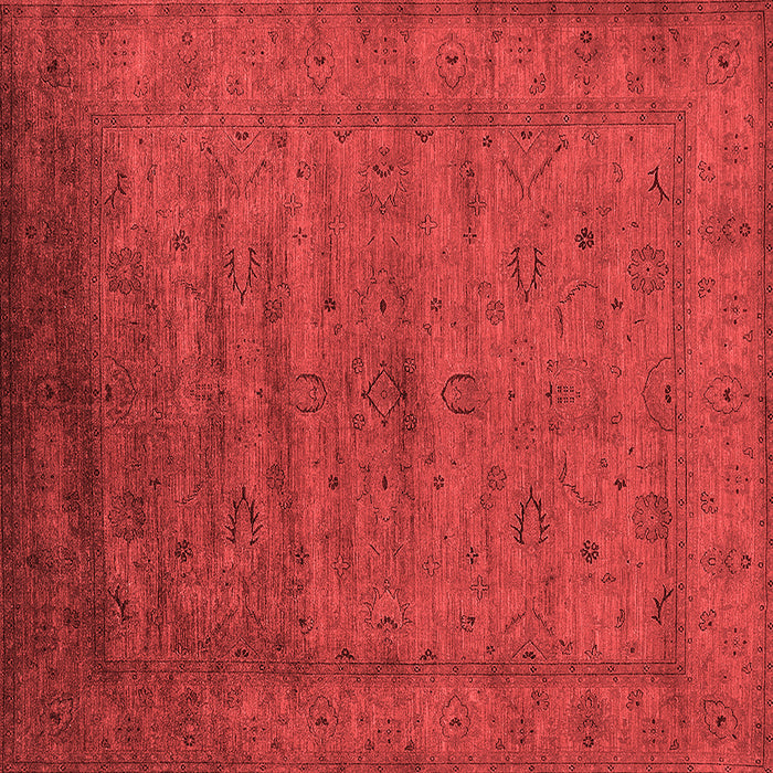 Machine Washable Oriental Red Industrial Rug, wshurb1565red