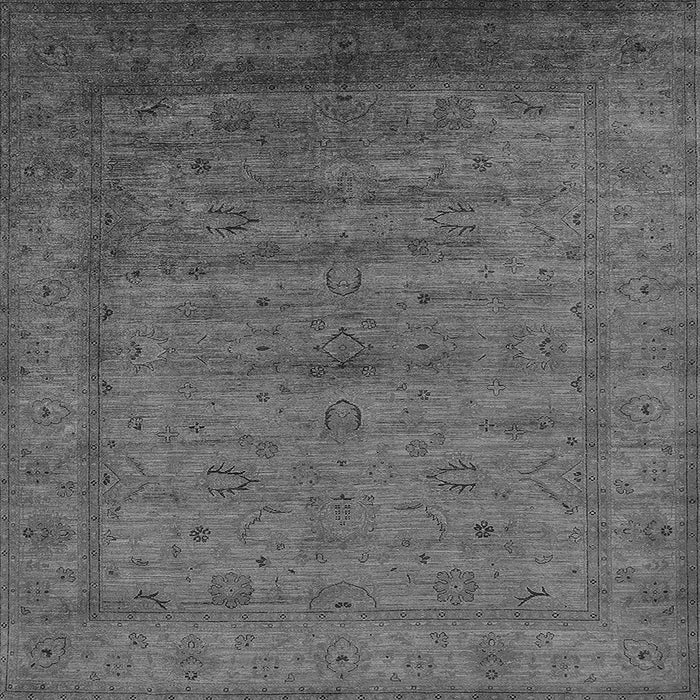Square Oriental Gray Industrial Rug, urb1565gry