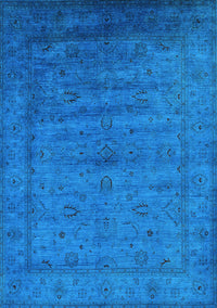 Oriental Light Blue Industrial Rug, urb1565lblu