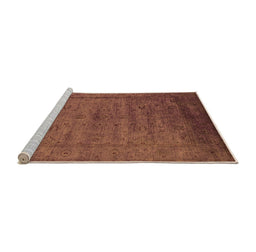 Sideview of Machine Washable Oriental Orange Industrial Area Rugs, wshurb1565org