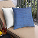 Front View of Mid-Century Modern Urban Square Neon Blue Throw Pillow, 18 inch by 18 inch, pwurb1565