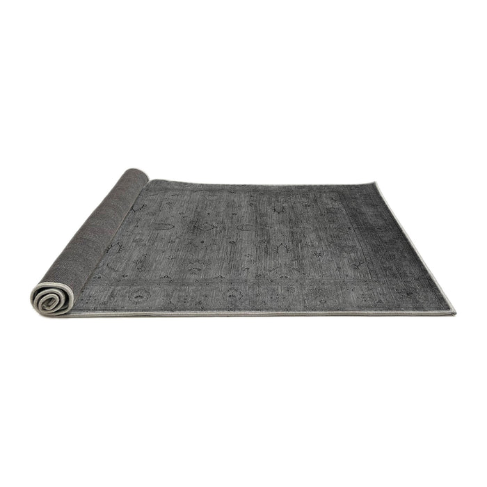 Sideview of Oriental Gray Industrial Rug, urb1565gry