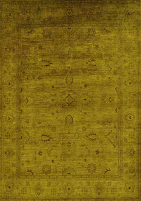 Oriental Yellow Industrial Rug, urb1565yw