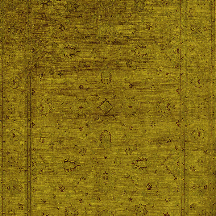 Oriental Yellow Industrial Rug, urb1565yw
