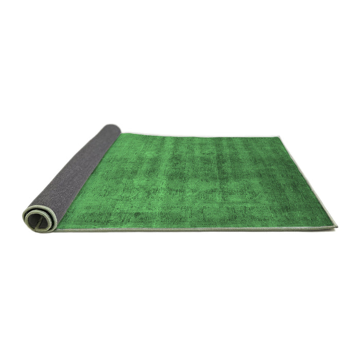 Sideview of Oriental Emerald Green Industrial Rug, urb1566emgrn