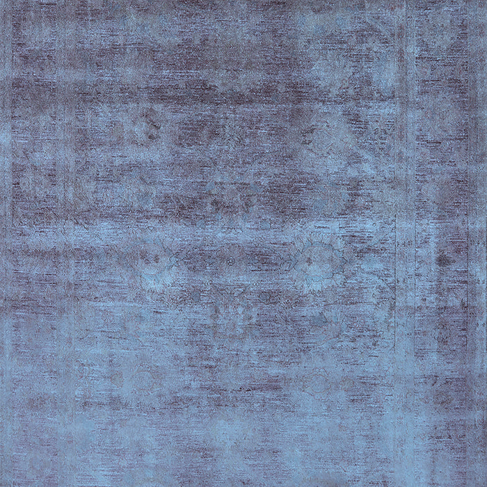 Machine Washable Oriental Light Blue Industrial Rug, wshurb1566lblu