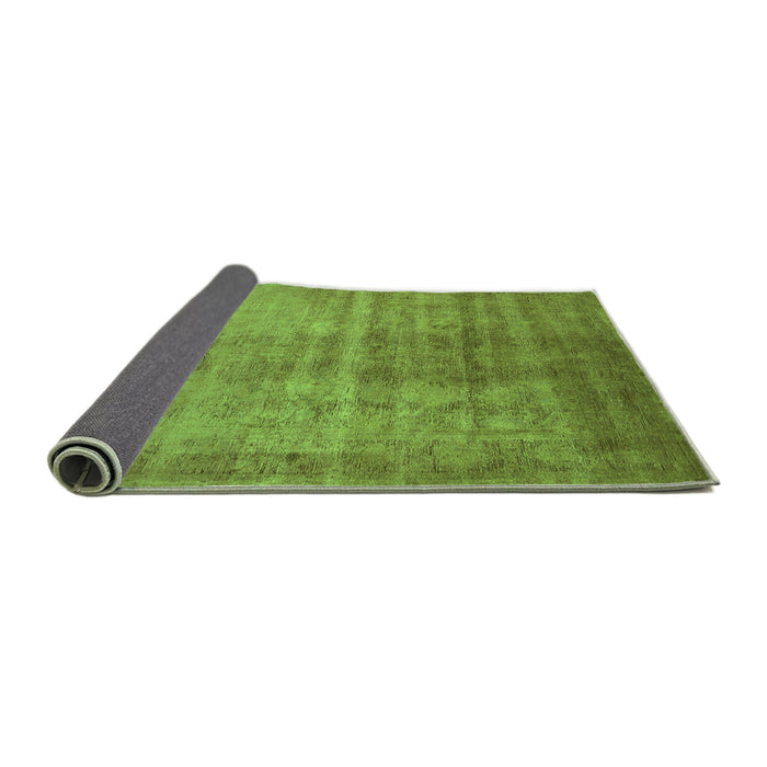 Sideview of Oriental Green Industrial Rug, urb1566grn