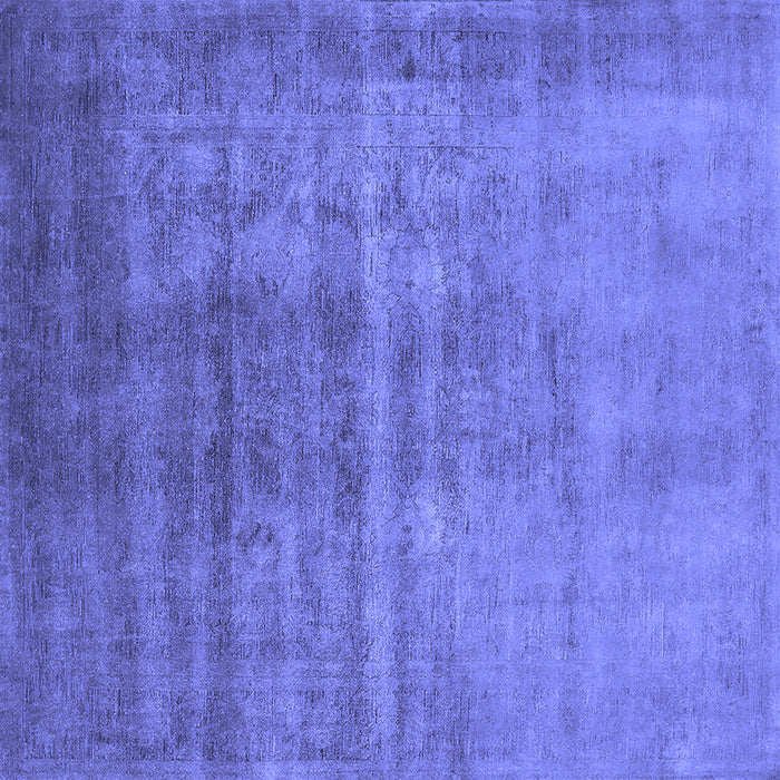 Square Oriental Blue Industrial Rug, urb1566blu