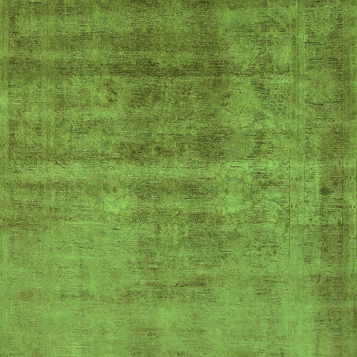 Machine Washable Oriental Green Industrial Area Rugs, wshurb1566grn