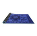 Sideview of Oriental Blue Industrial Rug, urb1567blu