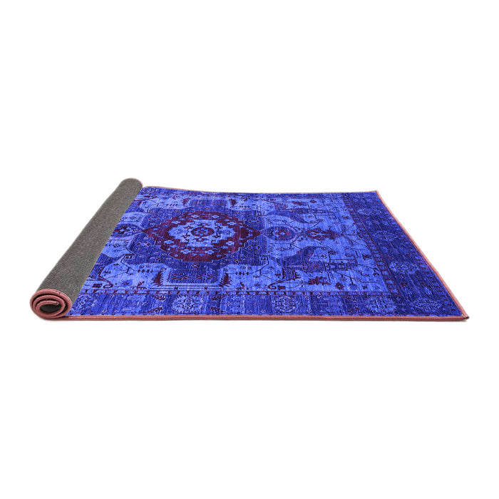 Sideview of Oriental Purple Industrial Rug, urb1567pur