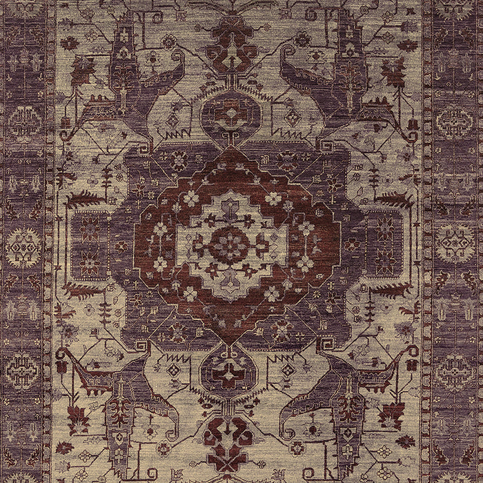 Machine Washable Oriental Brown Industrial Rug, wshurb1567brn