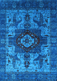 Oriental Light Blue Industrial Rug, urb1567lblu