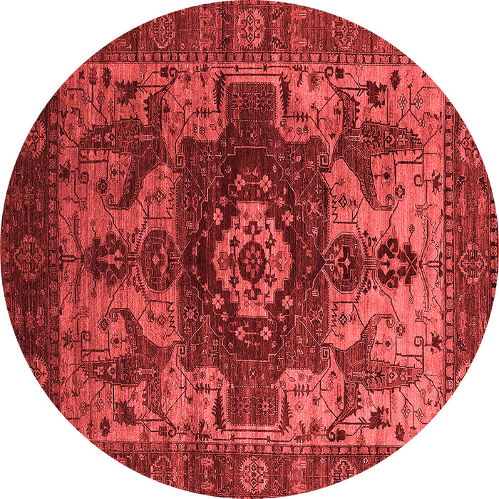 Machine Washable Oriental Red Industrial Rug, wshurb1567red