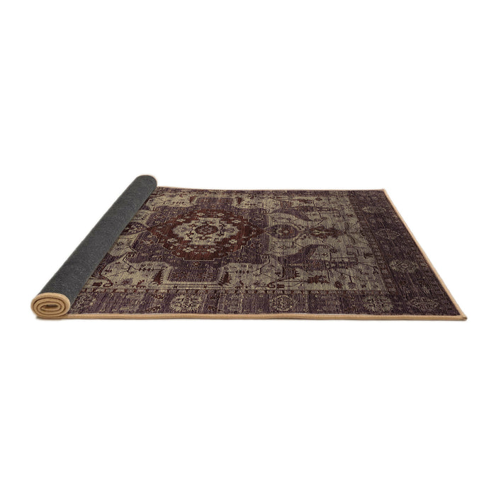 Sideview of Oriental Brown Industrial Rug, urb1567brn