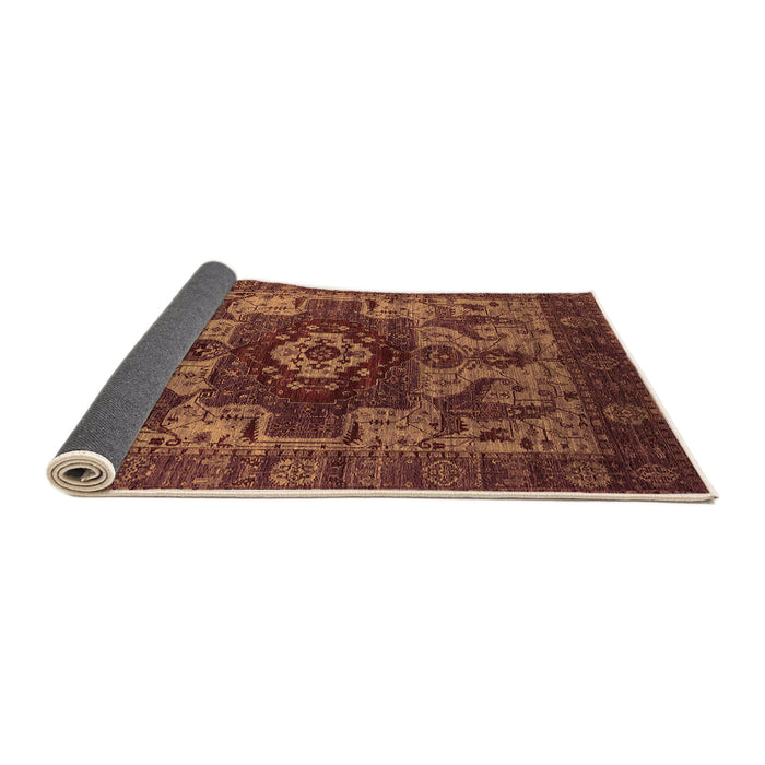 Sideview of Oriental Orange Industrial Rug, urb1567org