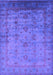 Machine Washable Oriental Purple Industrial Area Rugs, wshurb1568pur